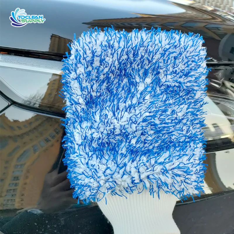 popular design Glove For Car Cleaning gloves for washing cars new arrival microfibre wash mitt gloves for cars