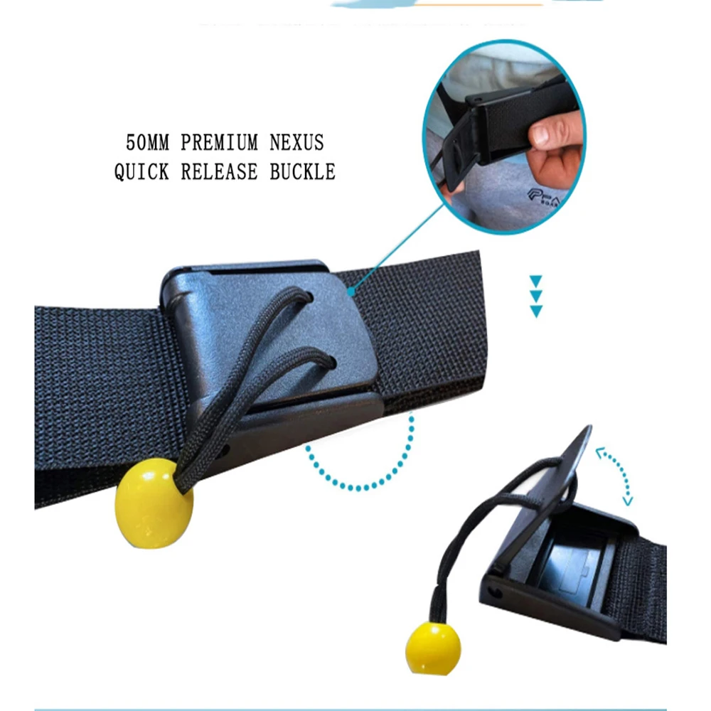 Surfboard Belt QR Strap Quick Release Stand Up Paddle Board Compatible SUP Foot Rope Safety Belt