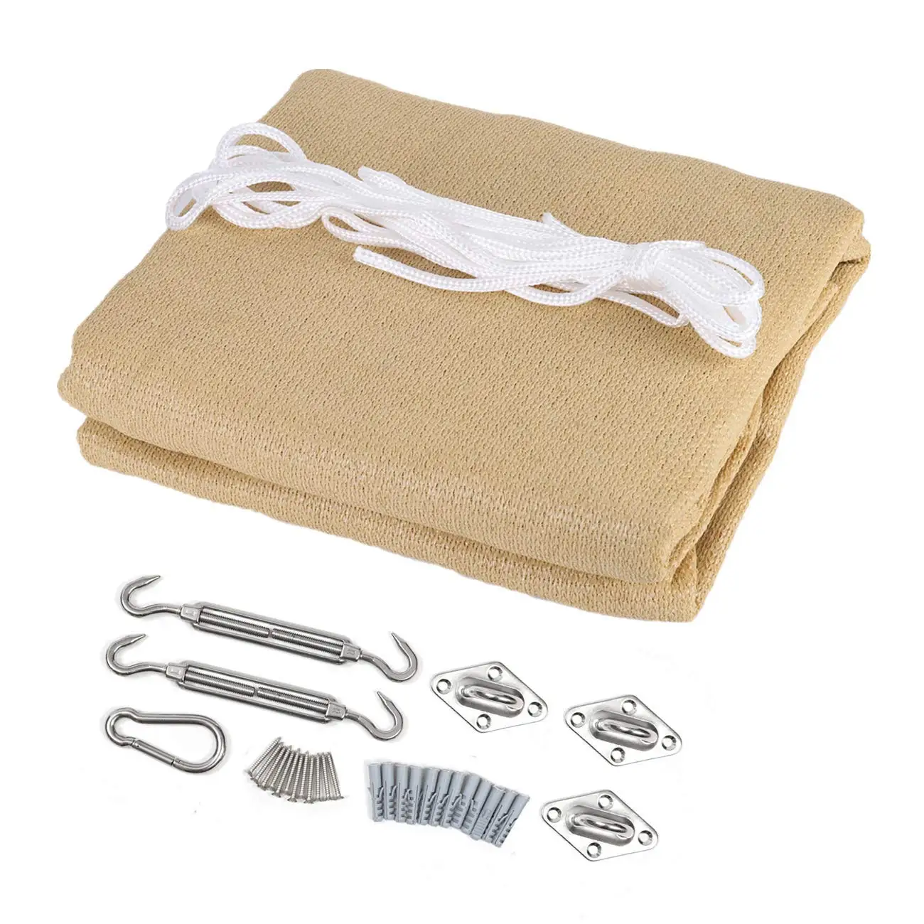 Sun Shade 180gsm white 3*5m HDPE garden car packing balcony Sail Sunshade