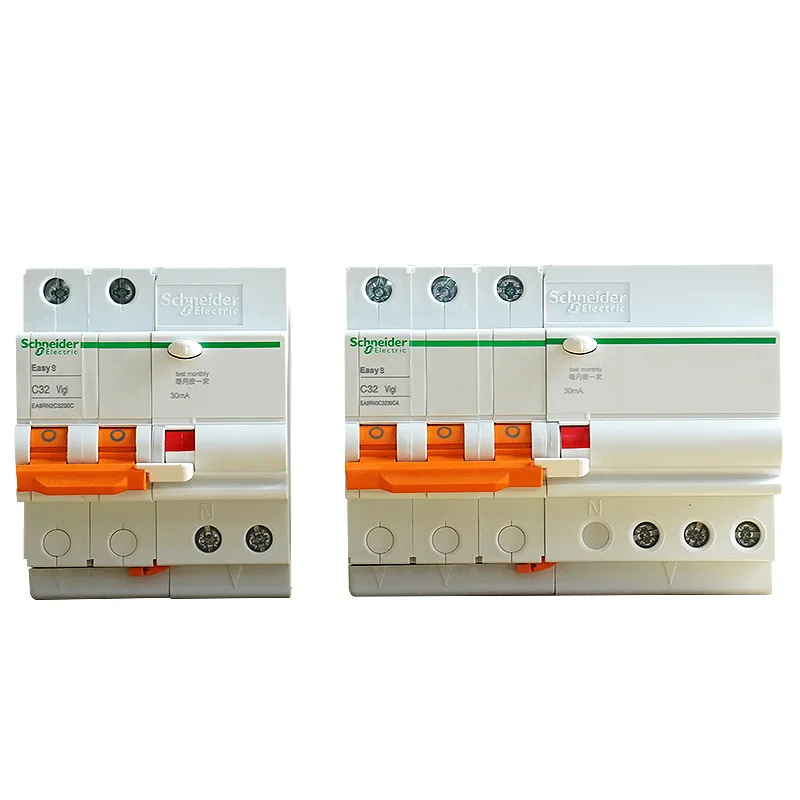 1P+N/2P/3P/4P Assembled Residual Current Action Miniature Circuit Breaker Overload Protector