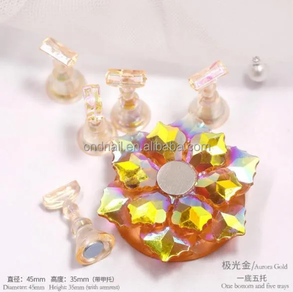 Основа для маникюра lotus Aurora с магнитом начинающих маникюрных работников Фиксированная Рама практики