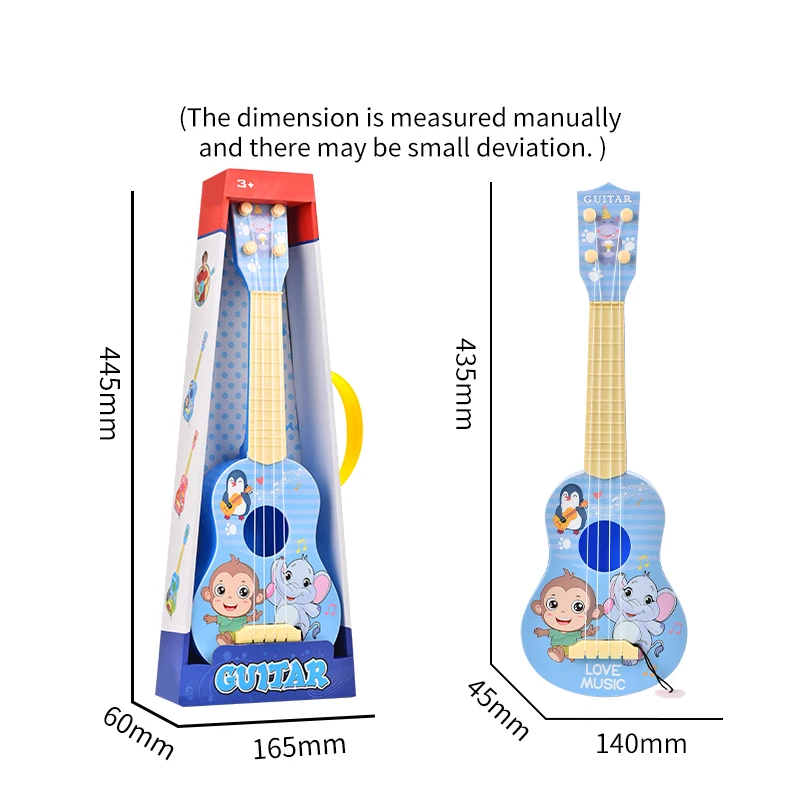 Four-string Guitar Instrument Toys Musical Instruments Early Learning Music Learning Toy Baby Music Toy