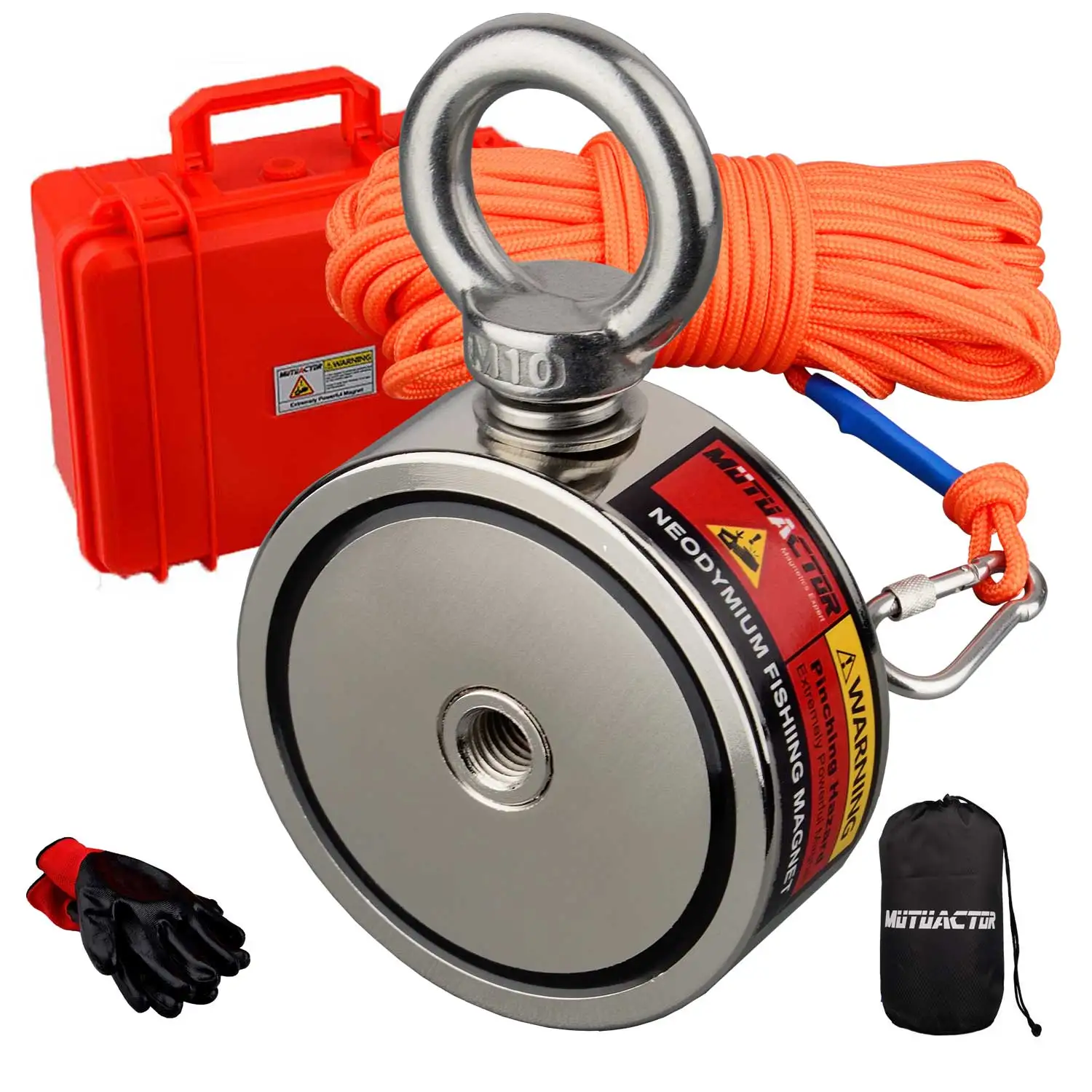 Fishing Magnet Double Sided Combined 1100lb Magnetic Pull Force Heavy Duty Neodymium Magnet N52