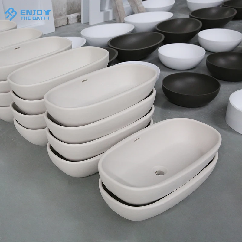 ETB concrete bathroom dual sink