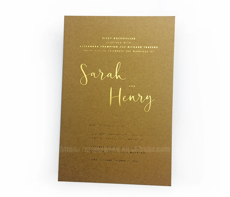 Personalize Kraft Paper High Quality Hot stamping mini greeting jewelry card logo printing with birhtday/chrismas wishes