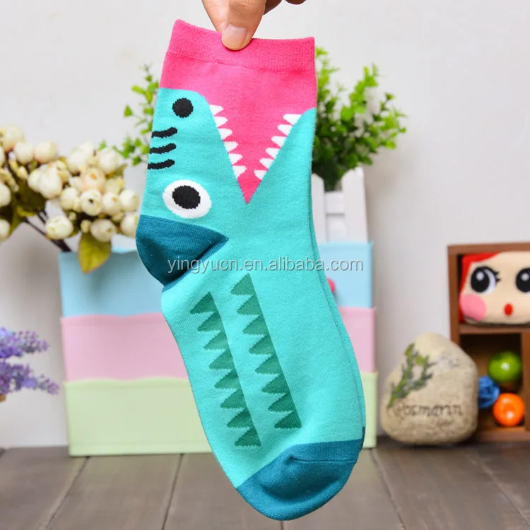 2021 Hot Sale  Korean Style Animal Socks Fashion Novelty Warm Cartoon Crew Socks Comfortable Breathable Cotton Socks