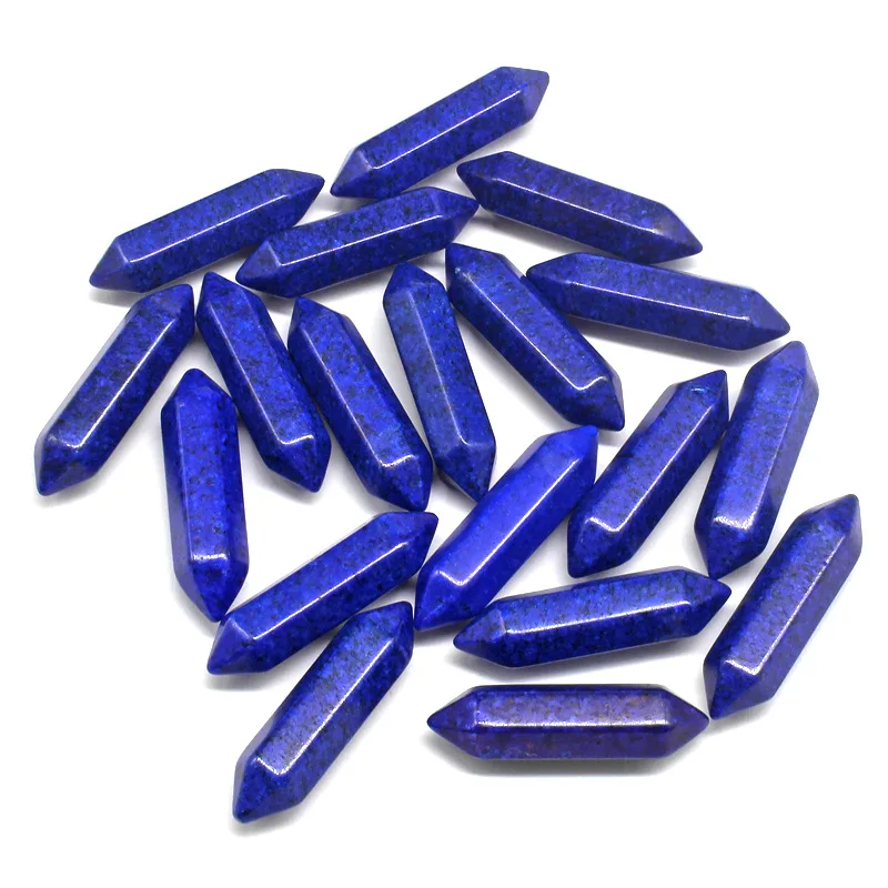 Top Natural Polished Hexagonal Pocket Gemstones Reiki Energy Balancing Chakra Meditation Stone Beads Healing Crystals Sets Gift