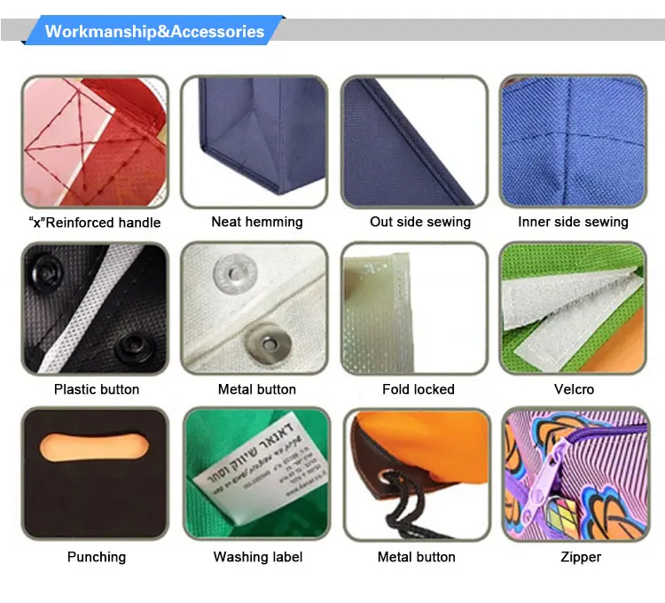 storage bag with zippers