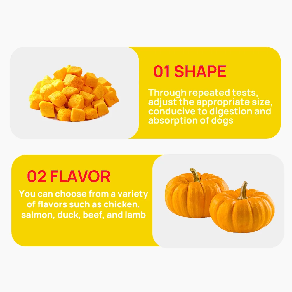 Organic Pumpkin Powder Nutritional Supplement Natural Fibre for Dogs Cats Promotes Digestive Health Care Factory Wholesale