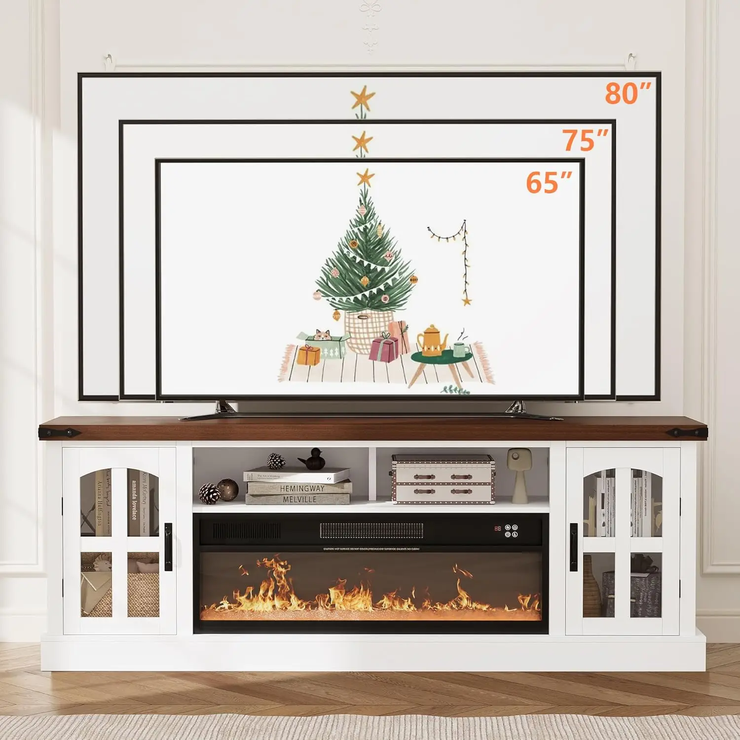 71 inch fire place living room tv cabinet remote control Decor Electric Fireplace TV Stand entertainment center with fireplace