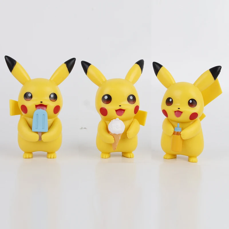 2024 New Popular Kawaii Pikachun Pokemoned Anime Figure Japan Anime Figure Pocket Monster Toys for Kids Gifts