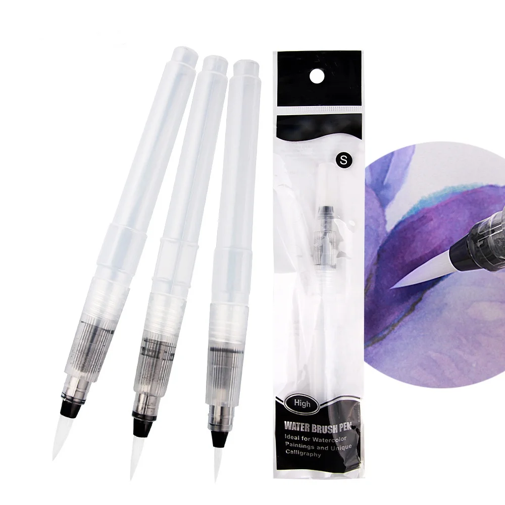 BOMEIJIA 3/6Pcs Water Color Brush Pen Set Watercolor Paint Pens for Painting Markers Students Indoor Outdoor Drawing Set