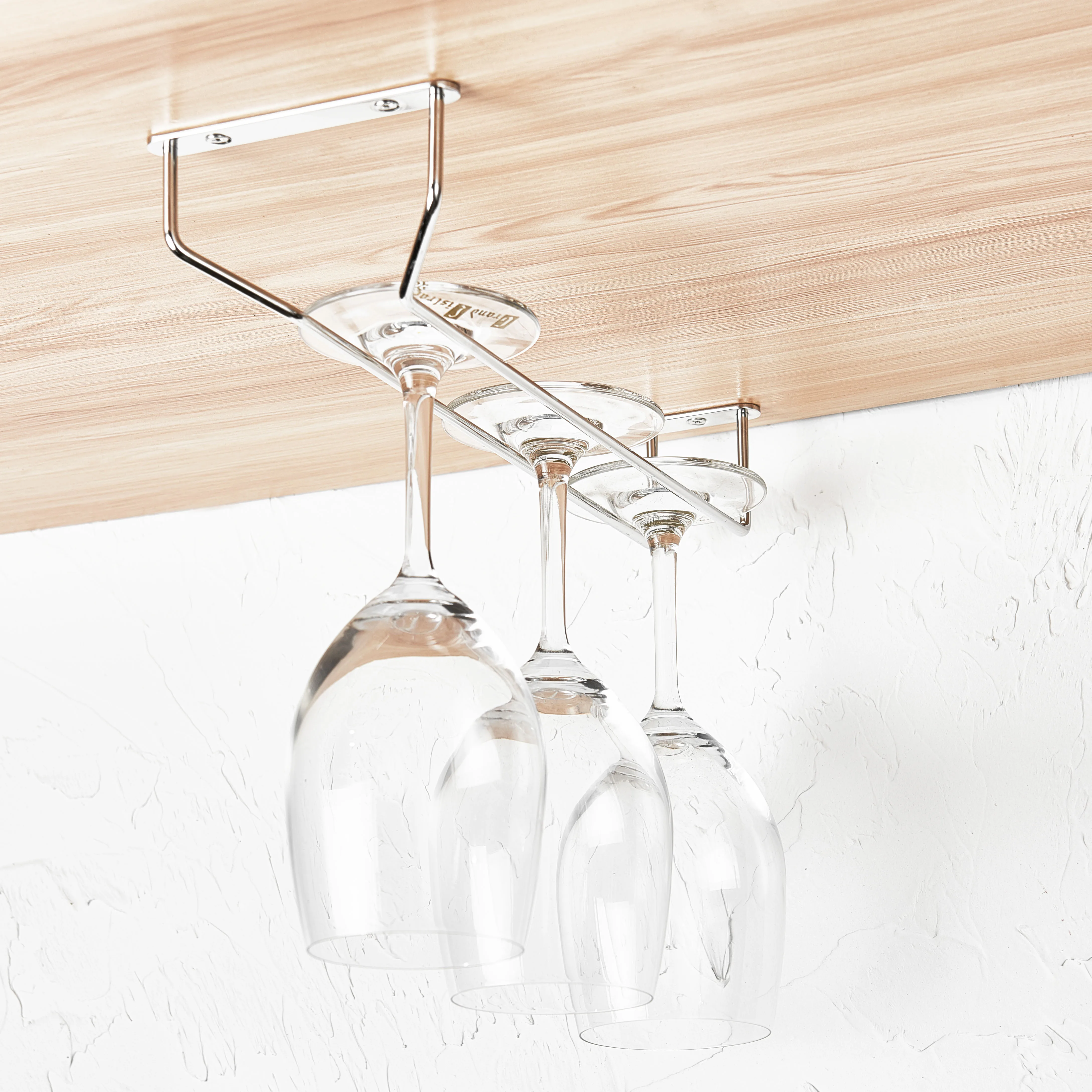 Кухня под шкафа рюмки бокал для вина из нержавеющей стали держатель для вина стеклянная подвесная полка