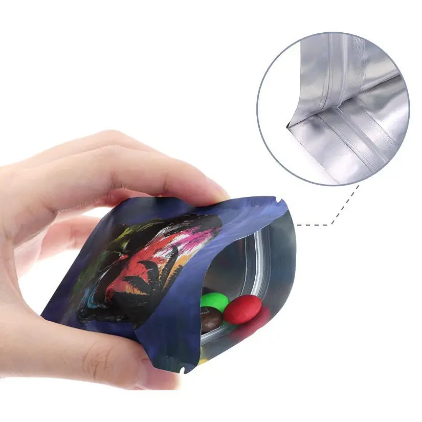 Custom Printed Heat Seal 3.5 28G 1oz Candy Doypack Smell Proof Stand Up Pouch Plastic Packaging Mylar Ziplock Bags