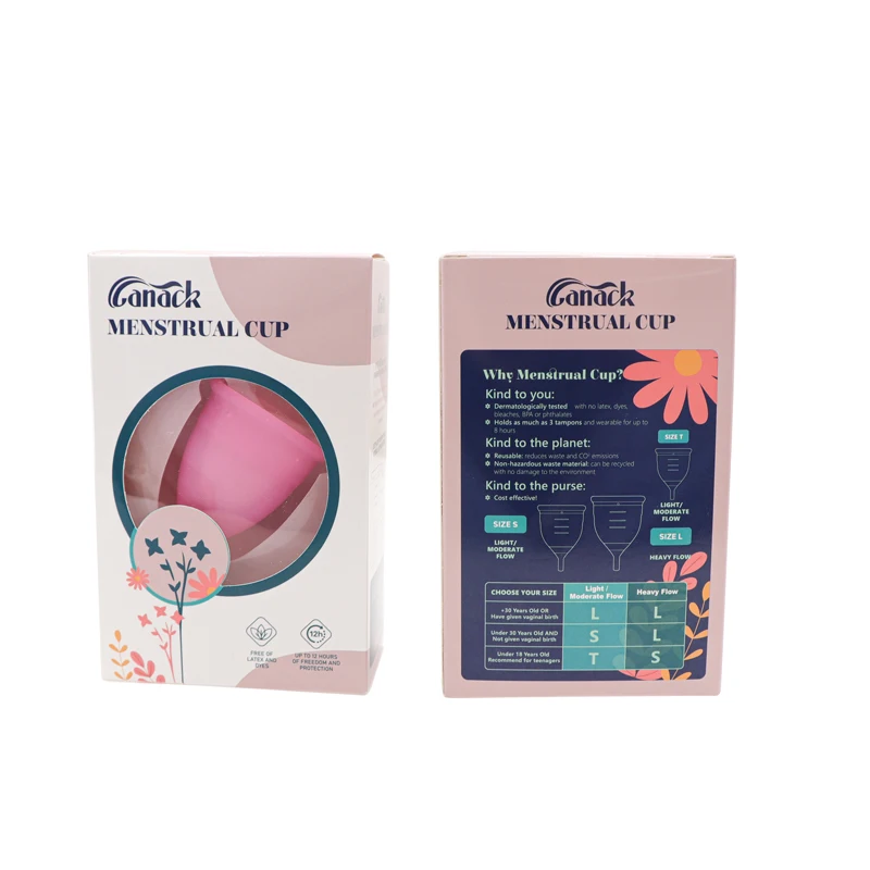 New Design Reusable Medical Grade Silicone Collapsible Menstrual Cup