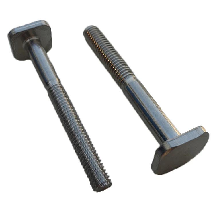 Manufacturer Fastener M6-M30 flat head T type bolt T-shaped bolt customized