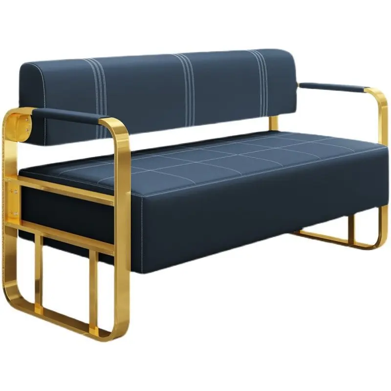 Office Small Apartment Barber Shop Sofa Waiting Strip Fashion Rest Sofa Cosmetology Shop Waiting Area Sofa salon chairs