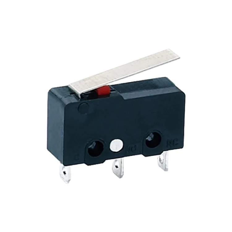 KW7-01-37 factory price 5A  250V 3 pinS  black base red button  Electrical Basic Micro switch