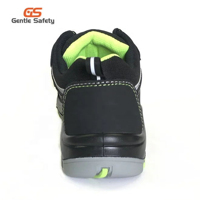 
New style waterproof black safety shoes for work nubuck leather 