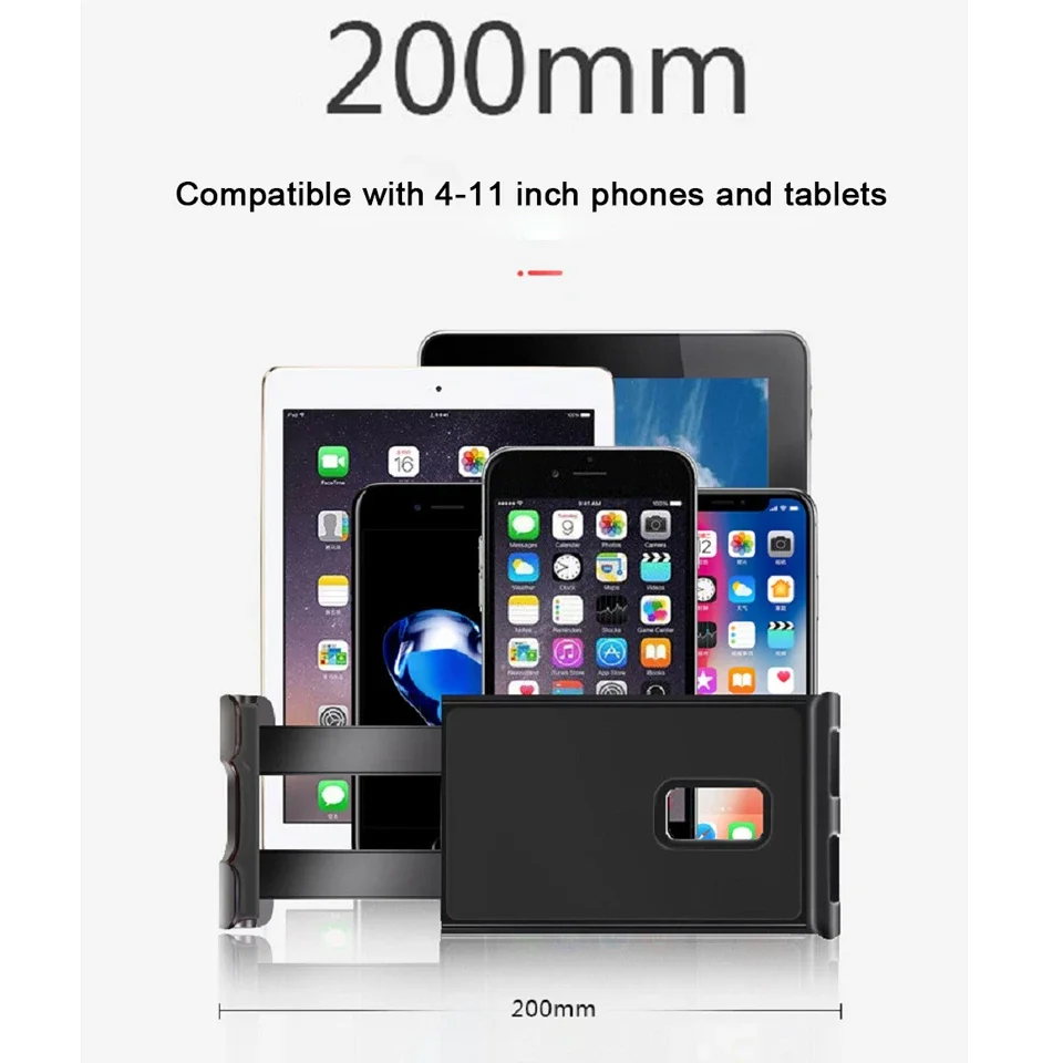 Universal 7 8 9 10 11 Inch Tablet Pc Stand for Samsung Stong Suction Tablet Car Holder for Ipad Lengthened Hose Bracket
