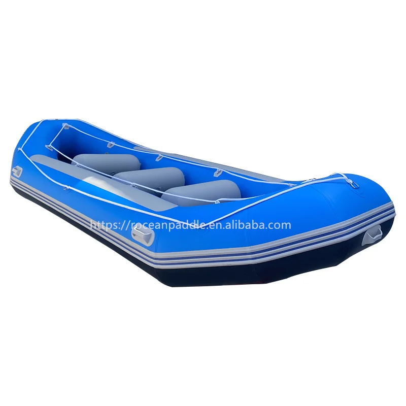 CE 1.8mm pvc 12ft  6 person Hypalon PVC White Water inflatable Drifting Boat River Raft with life vest