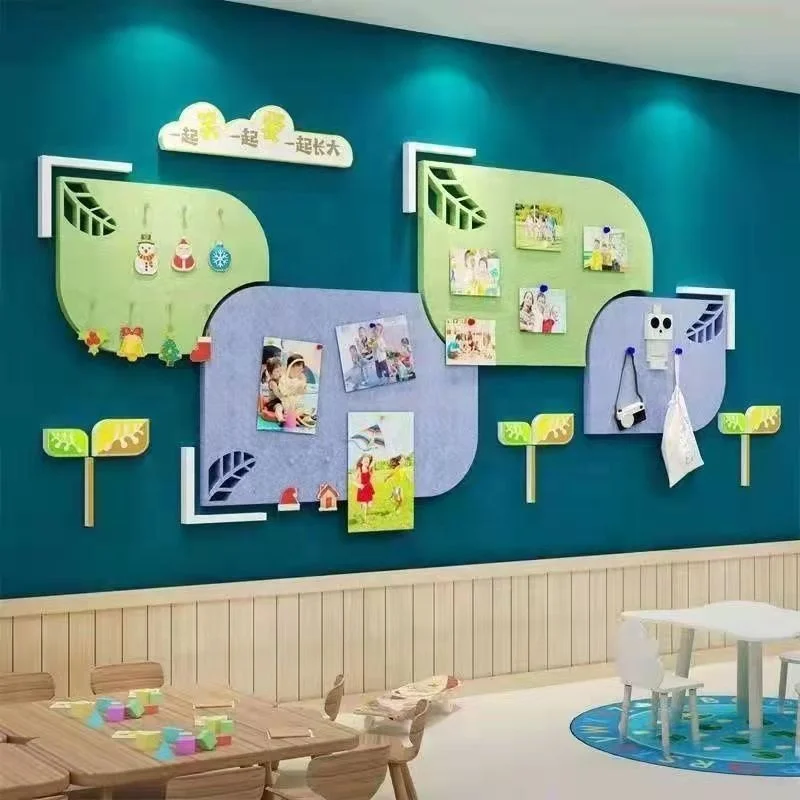 Color Felt Wall Pasted Soundproof Sound-Absorbing Board Polyester Fiber Material Photo Background Wall Kindergarten