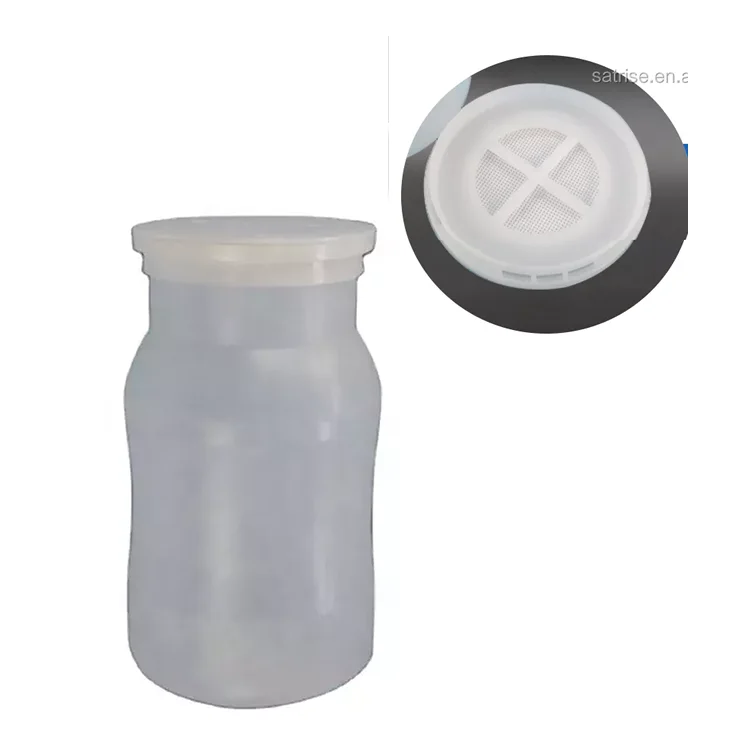 1100/1400ml High temperature resistant PP plastic enoki mushroom cultivation bottle with filter lid