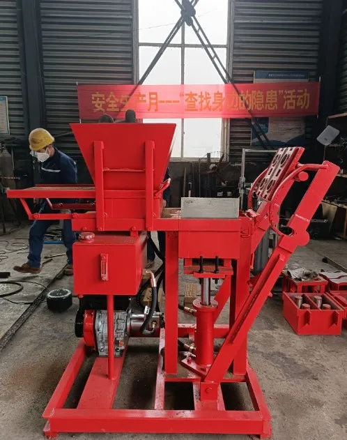 HBY2-15 equipment for small business at home Eco Brava small manual interlocking brick machine be famous in Africa