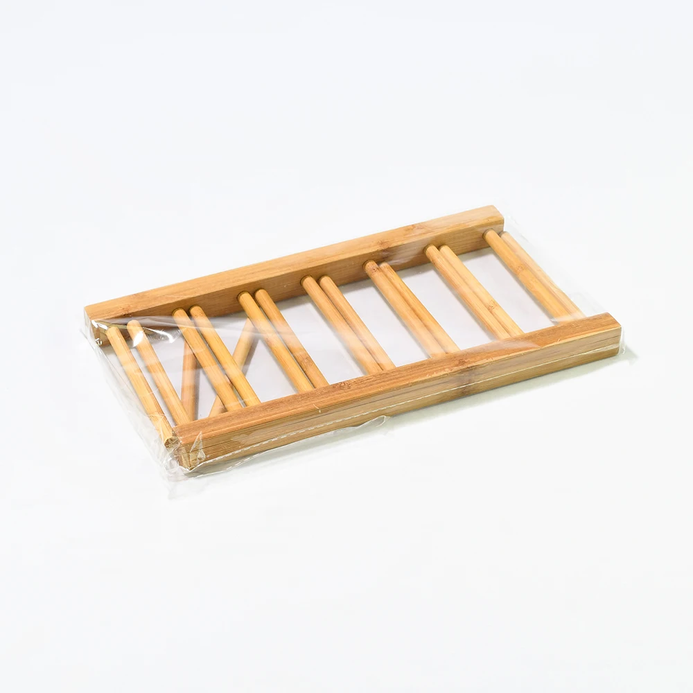 Ethink Hot Sale Natural Bamboo Bowl Plate Cup Display Tableware Organizer Holder Storage Rack For Home Kitchen