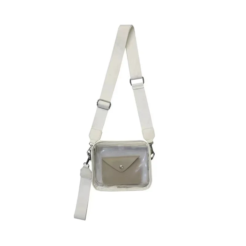Single shoulder strap PVC Bag Transparent clear crossbody bag Purse PVC leather bag
