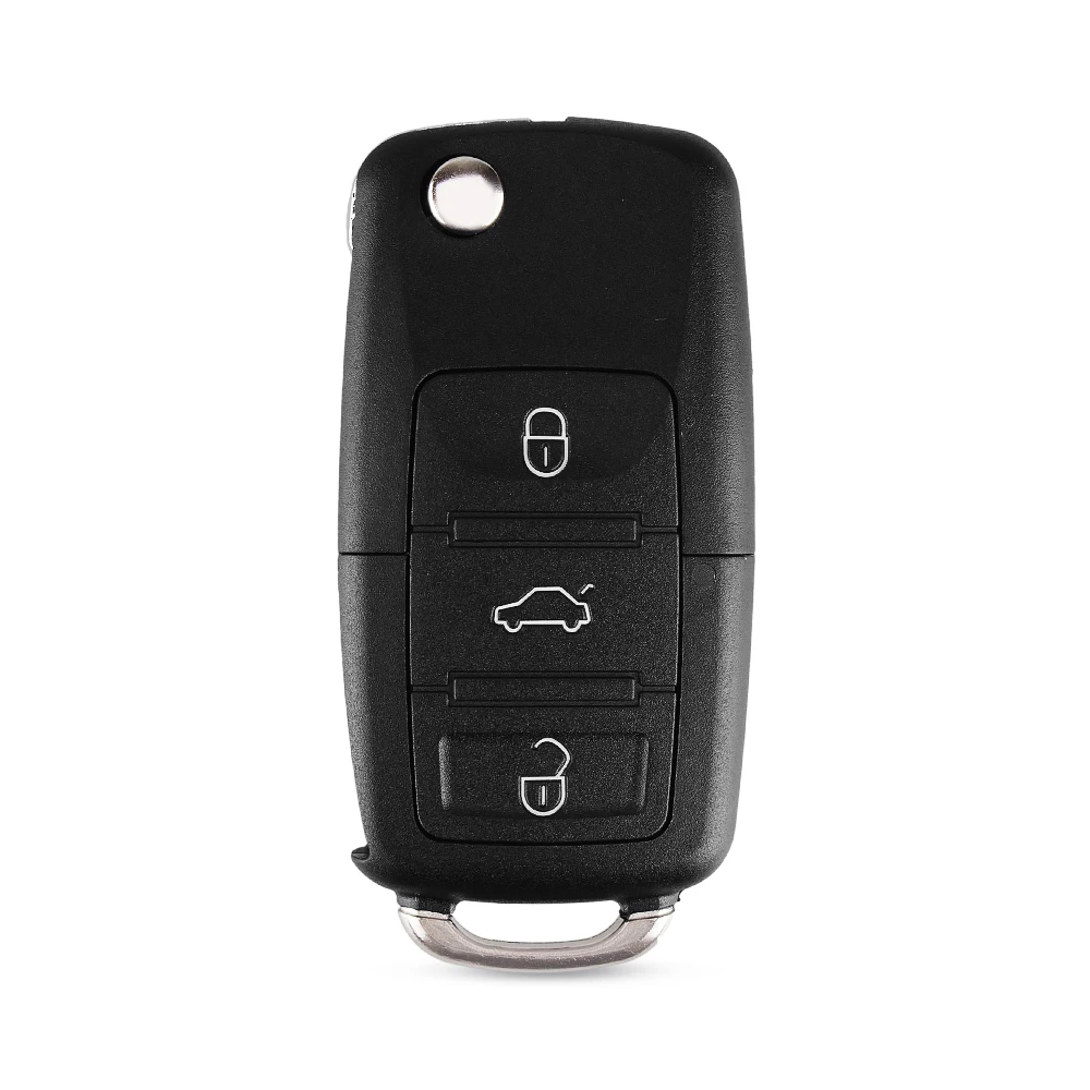 Складной автомобильный ключ KEYYOU 3 кнопки сменный Корпус для Volkswagen MK4 Bora Golf 4 5 6 Passat Polo Touran без