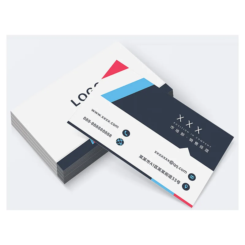 Factory Custom Logo Design Colorful Business Thanks Cards Paper Cards Printing