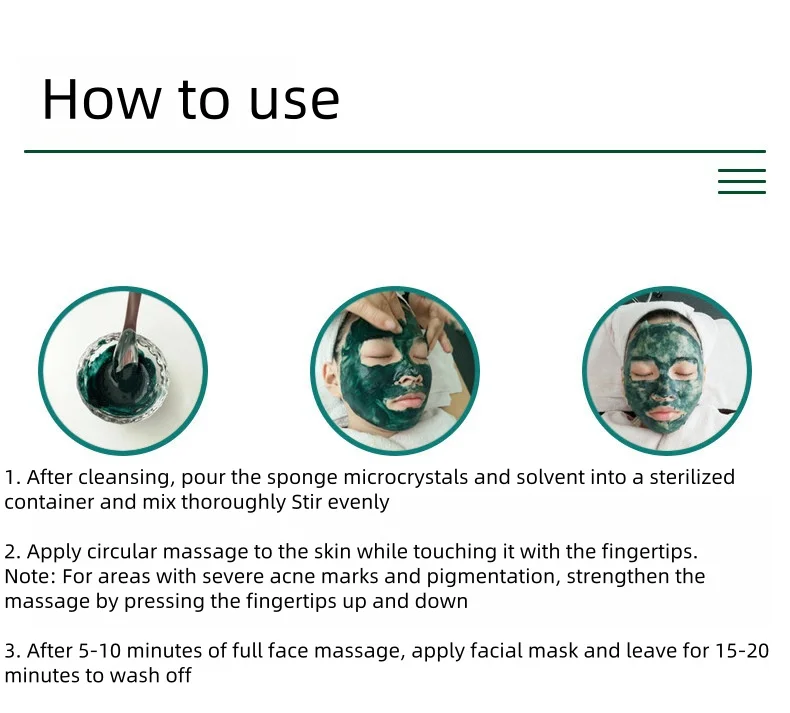 Natural Kr algae peeling for aesthetics rejuvenation Clinic