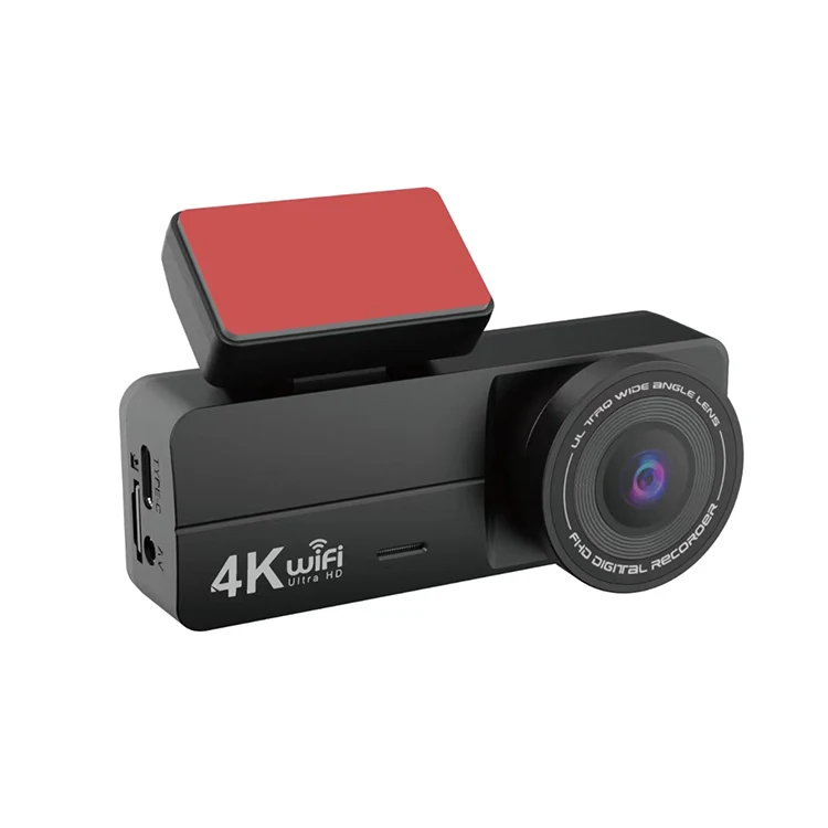 WY-1437 140 Degree Two Channel 4K+FHD 2.4G Wi-Fi GPS APP Support Driving Recorder Camera Dvr Dashcam Black Box Dash Cam For Car