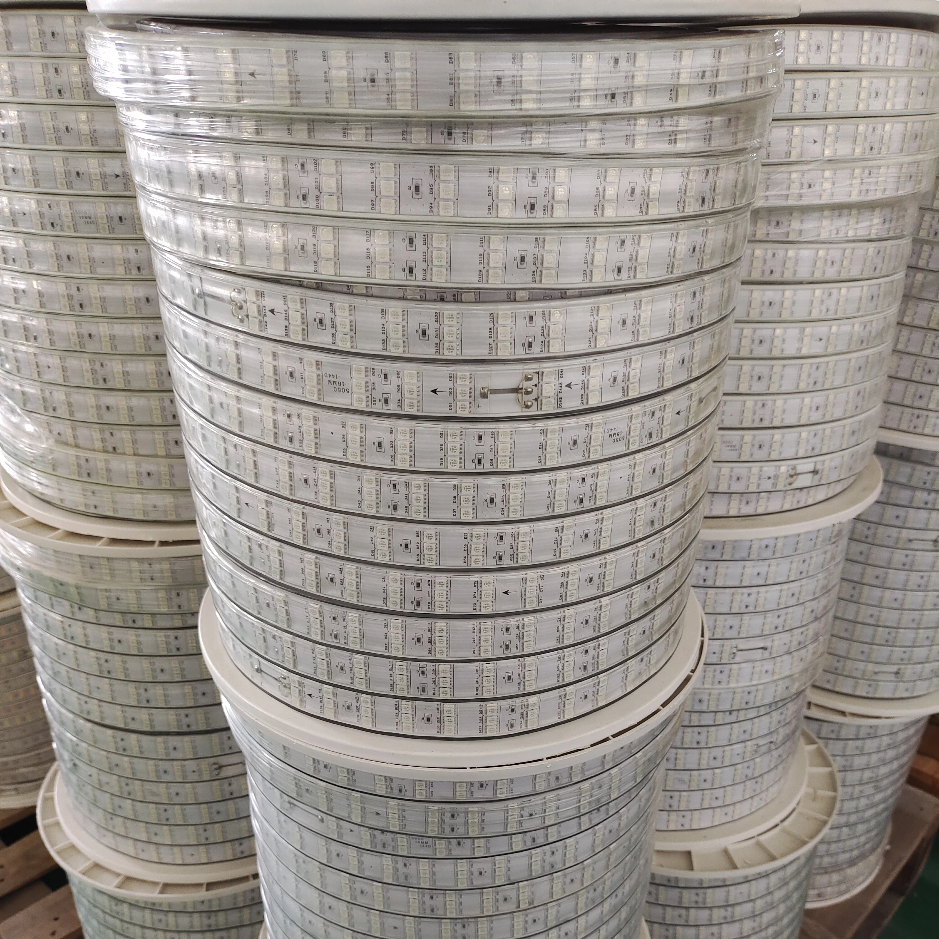 WIFI Work with Waterproof 5050 144leds  RGB  LED Smart Rope Lights Smartphone APP Controlled