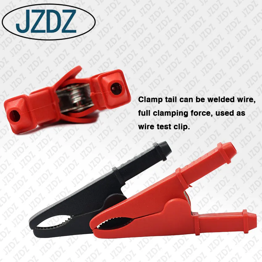
JZDZ J.60051 Pure copper full sheath test crocodile clip safety type alligator clip 