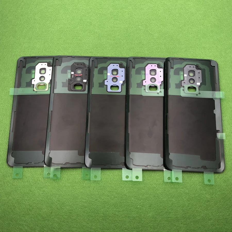  Для Samsung Galaxy S9 Plus G965 SM-G965F G965FD Задняя стеклянная крышка батарейного отсека + задняя