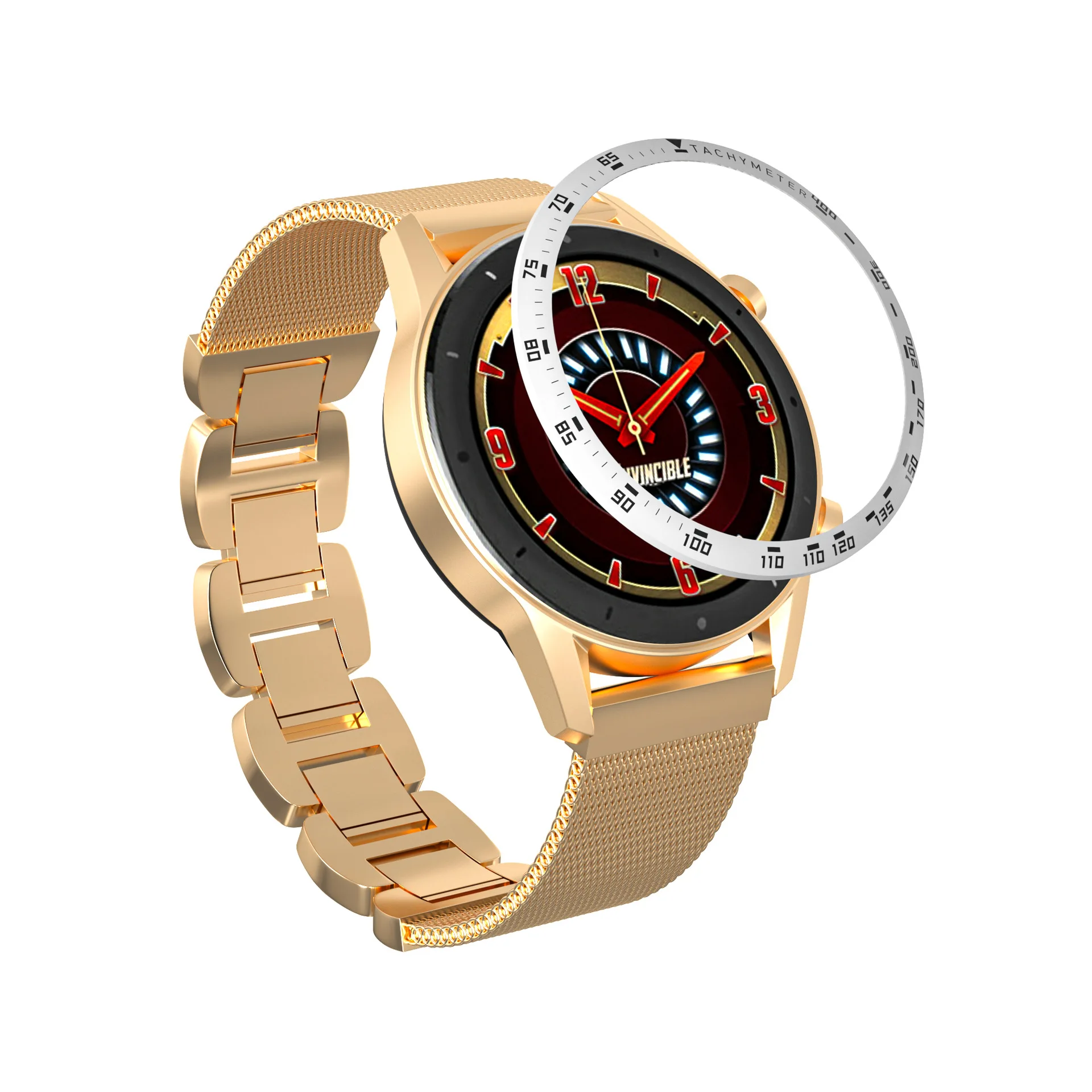 Eraysun Scale Metal Bezel Case Aluminum Ring For Huami AMAZFIT GTR 47mm Metal Bezel Smart Watch Accessories