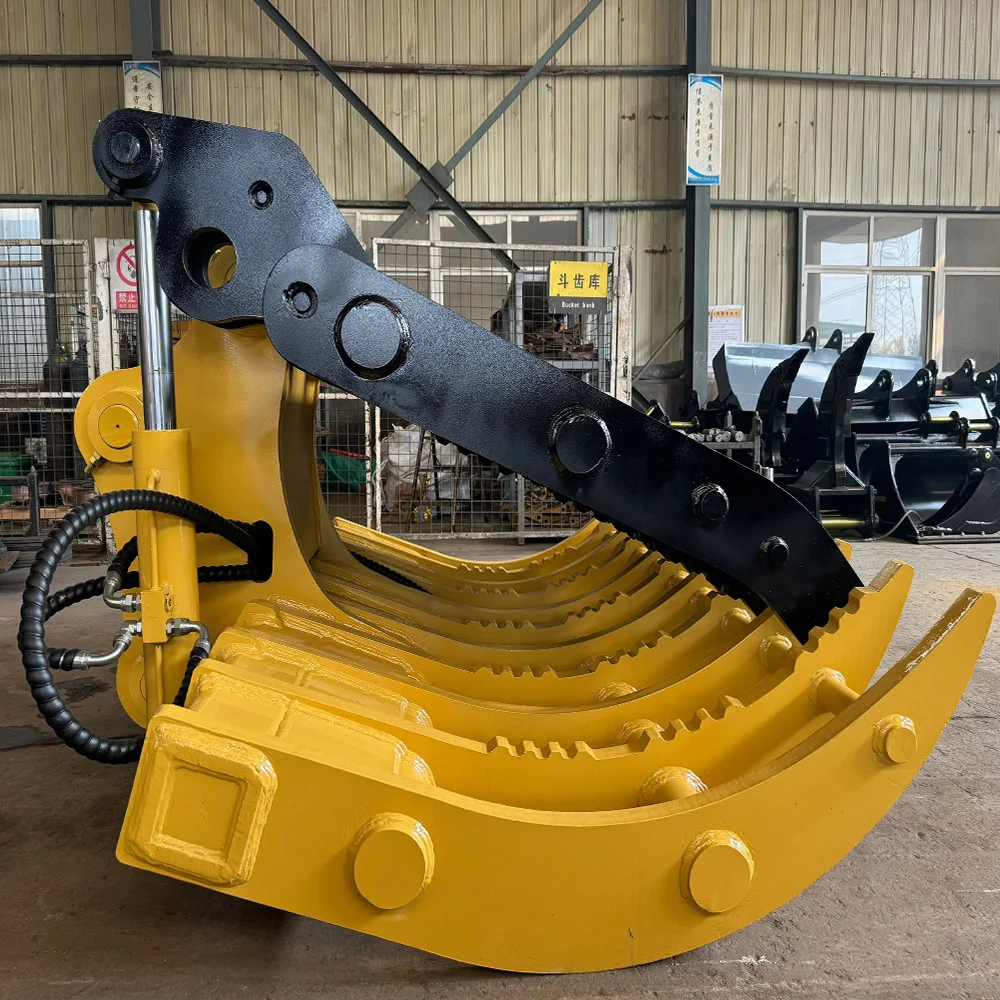 RSBM OEM Farm Excavator Landscape Root Rake with Thumb