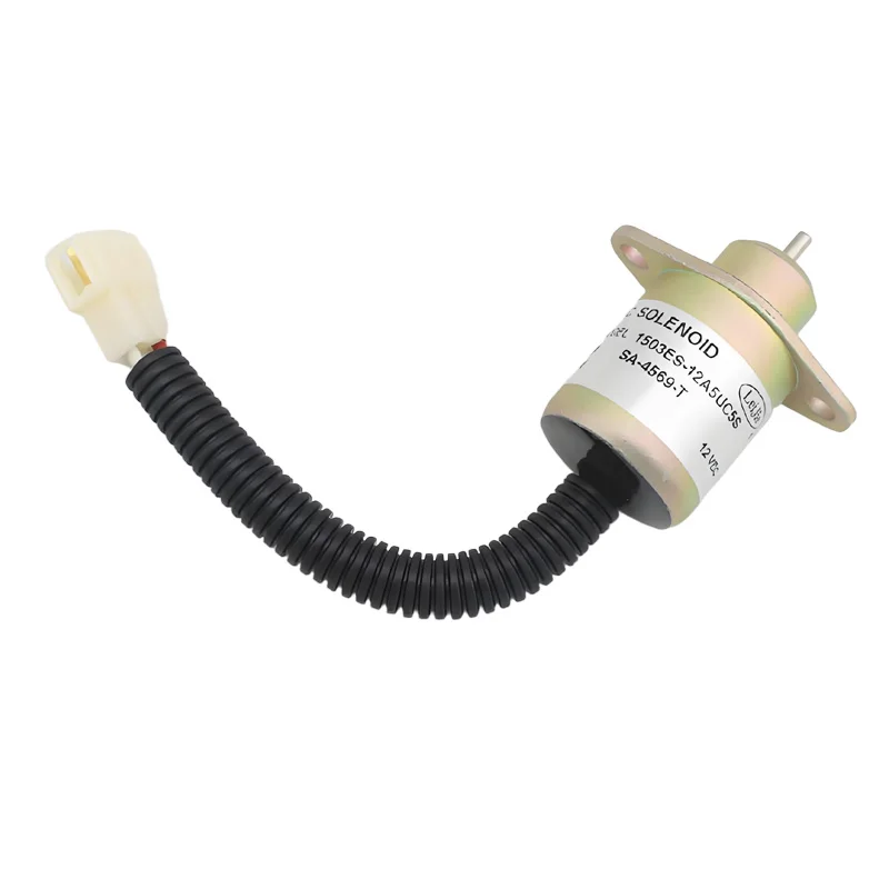 For excavator 2848A278 flameout solenoid valve Caterpillar 30243024C Perkins engine flameout switch 12v spare parts