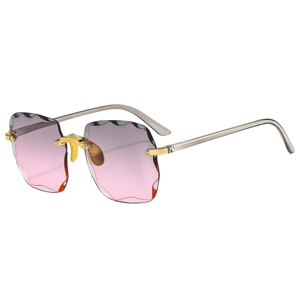 New trend gradient color sunglasses retro fashion sunglasses women European and American ins two-tone glasses