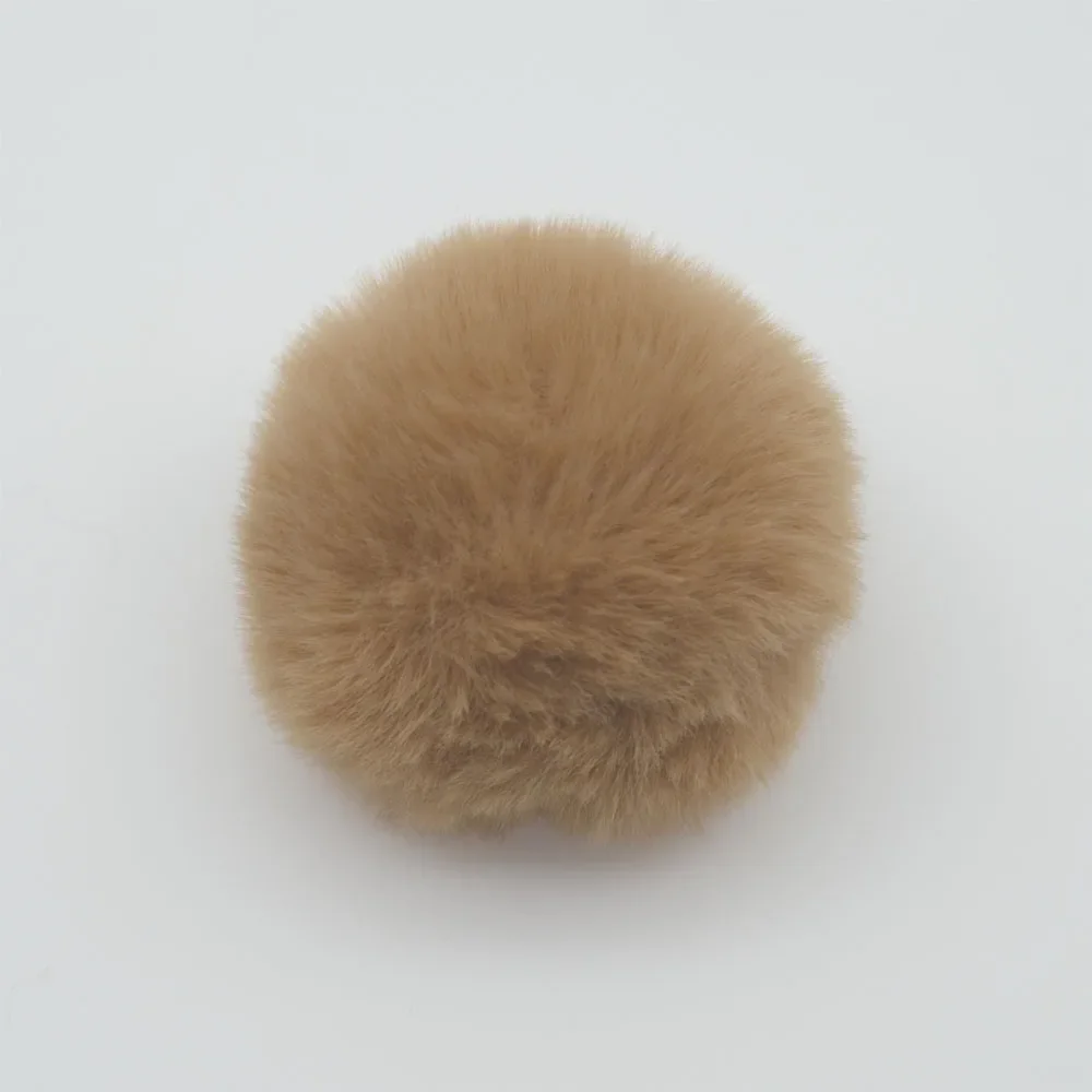 Mixed colorful false hairball hat ball pompom fake  fur hat ball pom pom diy handmade clothing hat accessories