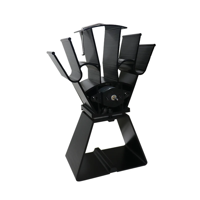Heat Powered Stove Fan 4Blades Wood Stove Fan,Silent Heat Powered Fireplace Fan,No Electricity Required,for Gas/Pellet/Wood L