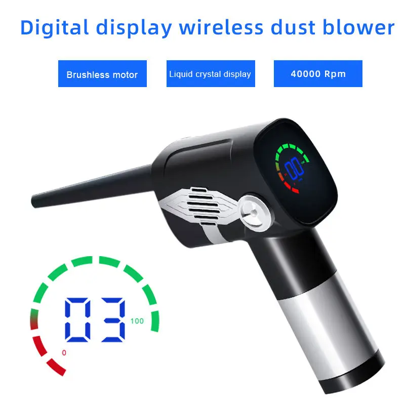 Wireless Rechargeable Cleaner Blower Electric Air Duster Portable Gun Computer Dust Cleaning For Camera