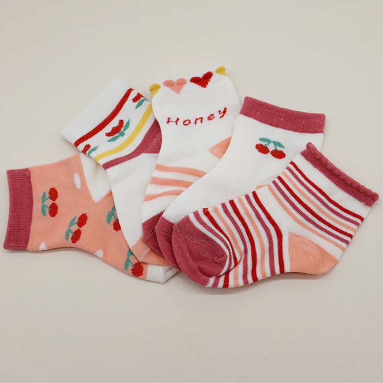 Wholesale Cheapest Cotton Baby Socks Sweet Floral Bow Hair Band Summer Baby Socks Set