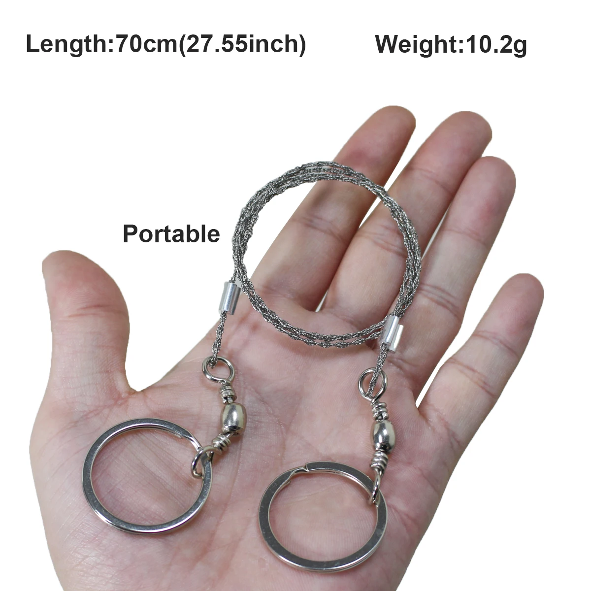 Pocket Light Weight Chainsaw Cable Cutting String Chain Wire Saw for Backpacking Gear