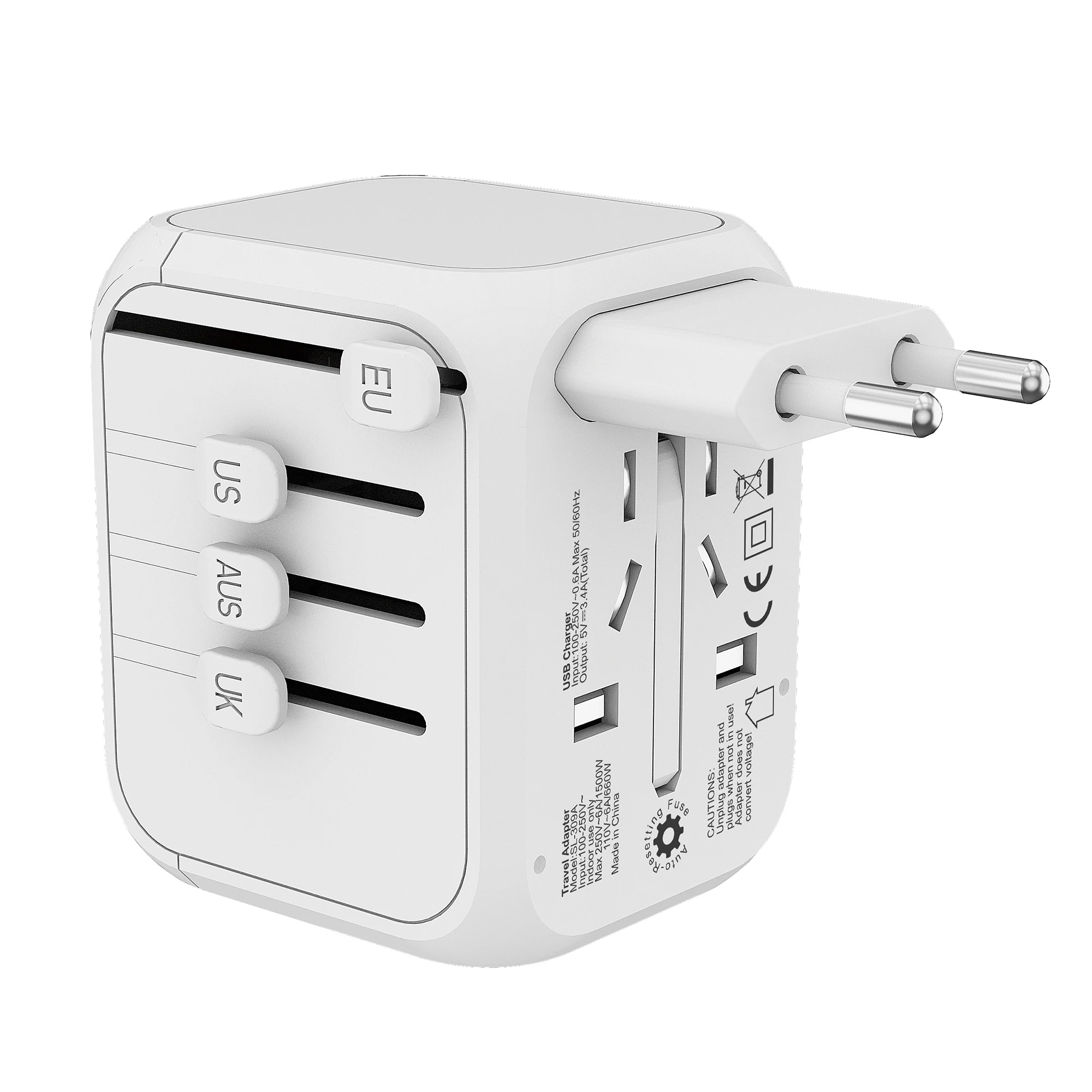 International power adapter 220v 50hz 110v 60hz converter for smartphone and gifts