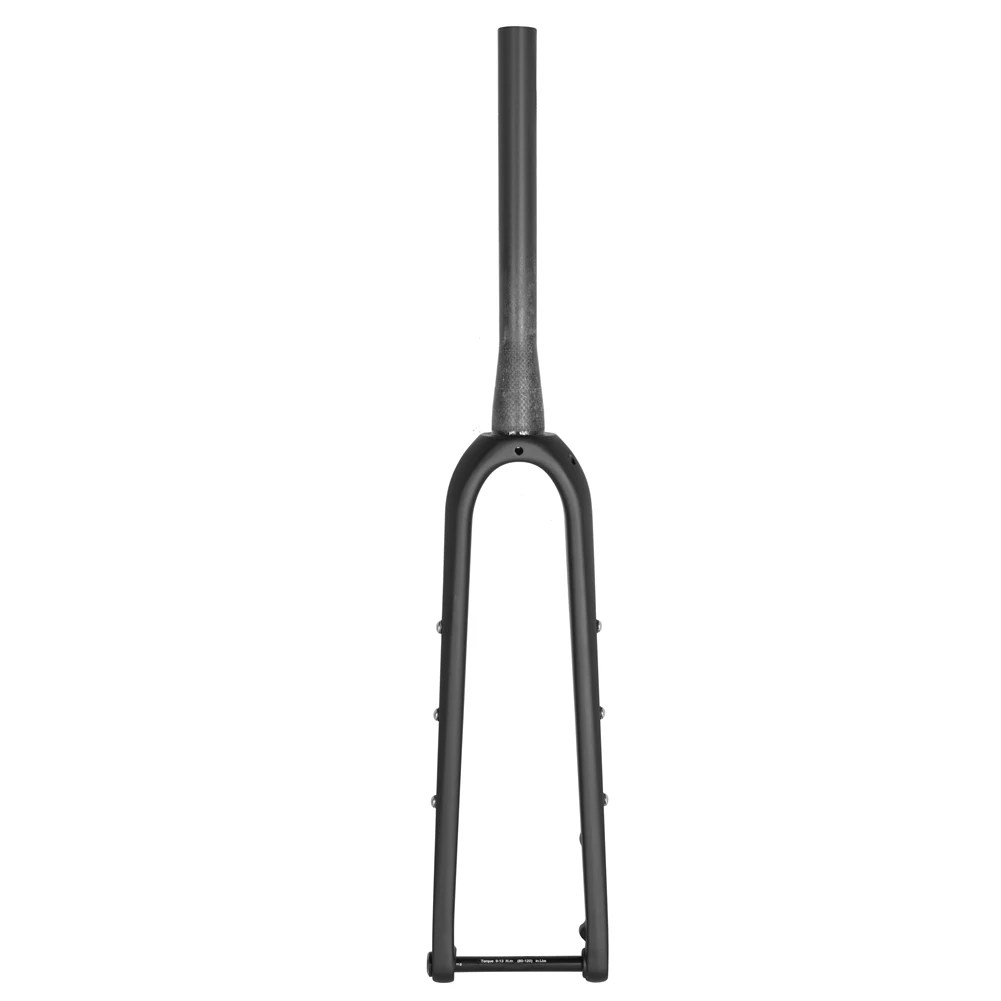 Spcycle Gravel Fork 700C Disc Full Carbon Road Cyclocross Bicycle Fork 100x12mm Max Tire 700x45C Carbon Fork For Gravel Bike