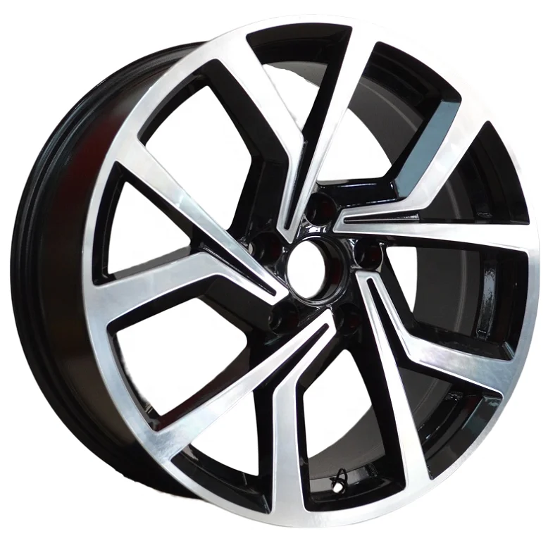 Black Machined Face Alloy Casting Passenger Car Wheels 18~22 inch 5x114/120 Alloy Rims Factory Wholesale