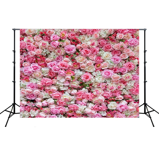 
Studio Photography 3D Rose Floral Backdrop Rose Party Decoration Wedding Flower Wall Background 